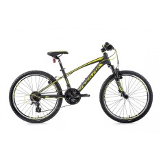 Bicicleta de copii MTB 24 Leader Fox Spider Boy, 21 viteze, suspensie, Shimano