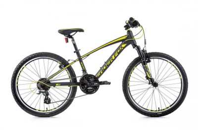 Bicicleta de copii MTB 24 Leader Fox Spider Boy, 21 viteze, suspensie, Shimano foto