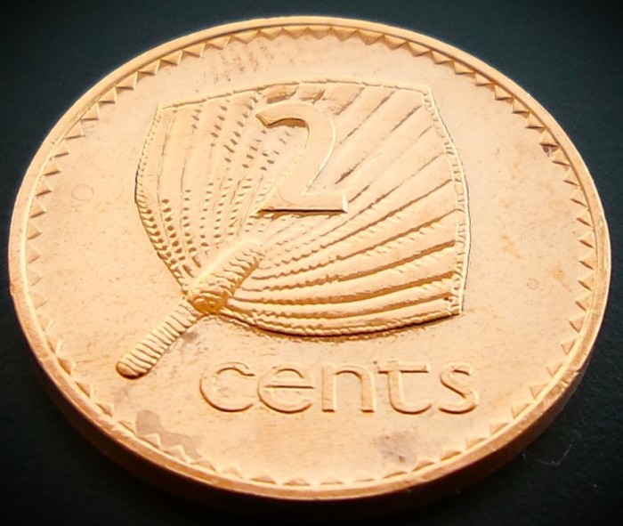 Moneda exotica 2 CENTI - INSULELE FIJI, anul 2001 * cod 582