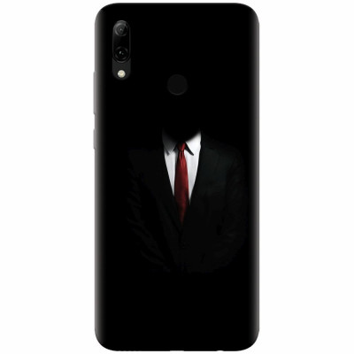 Husa silicon pentru Huawei P Smart 2019, Mystery Man In Suit foto