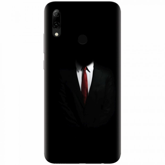 Husa silicon pentru Huawei P Smart 2019, Mystery Man In Suit