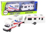 Set 2 vehicule tip rulota de jucarie din metal, Lean 12250