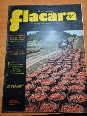 flacara 14 septembrie 1974-art si foto despre satu mare,gorj,suceava,peru foto