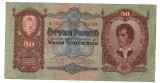 Ungaria 1932 - 50 pengo, circulata