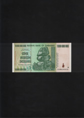 Zimbabwe 1000000000 1 000 000 000 un miliard dollars 2008 unc seria4633010 foto