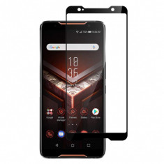 Folie protectie pentru Asus ROG Phone din sticla securizata full size, negru foto