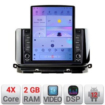 Navigatie Skoda Octavia 4 2020-2024 Android radio gps internet quad core 2+32 ecran vertical 9.7&amp;quot; KIT-octavia4+EDT-E708 CarStore Technology foto