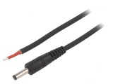 Cablu Alimentare DC 1x1mm2 4.0/1.7 Negru 1.5m, WEST POL