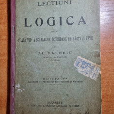 manual de logica pentru clasa a 7-a - din anul 1916 - cu semnatura autorului