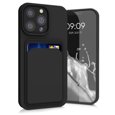 Husa pentru iPhone 13 Pro, Silicon, Negru, 55969.01 foto