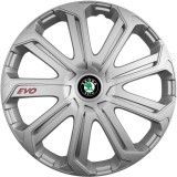Cumpara ieftin Set 4 Capace Roti Evo Gri R15, Pentru Skoda, Autohelix MSA