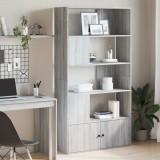 VidaXL Bibliotecă, gri sonoma, 100x36x189 cm, lemn prelucrat 3295329