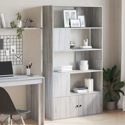 vidaXL Bibliotecă, gri sonoma, 100x36x189 cm, lemn prelucrat 3295329 foto
