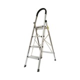 Scara aluminiu pliabila, 4 trepte antiderapante, inaltime 143cm, sarcina maxima 150Kg Crownman