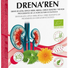 DRENA REN - formula BIO cu Papadie, urzica, mesteacan, cirese salbatice si struguri pentru RINICHI 20X10ML