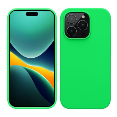 Husa kwmobile pentru Apple iPhone 14 Pro, Silicon, Verde, 59073.44 foto