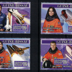 GUINEEA-BISSAU 2007 - Cosmonautica, tragedia Challenger / serie completa MNH