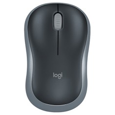 Mouse wireless optic Logitech M185, 1000 DPI, nano receiver USB, negru/gri