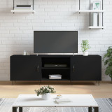 VidaXL Comodă TV, negru, 150x30x50 cm, lemn compozit