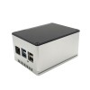 Carcasa din Aluminiu, ecoPI PRO LP, pentru Rock Pi 4A/ Rock Pi 4B, Argintiu