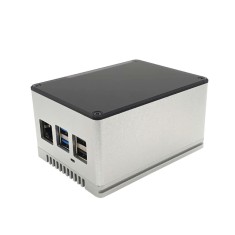 Carcasa din Aluminiu, ecoPI PRO LP, pentru Rock Pi 4A/ Rock Pi 4B, Argintiu