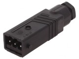 Conector Dreptunghiular ST Mufă Tată 3-PIN Cositorit IP54