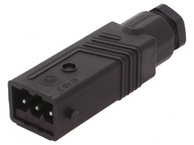 Conector Dreptunghiular ST Mufă Tată 3-PIN Cositorit IP54 foto