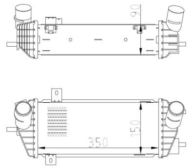 NRF 309070 Intercooler, compresor foto