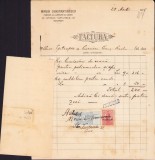 A1158 Factura, 1915, Marin Constantinescu Fabrica lum&acirc;nări de ceară, București