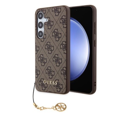 Husa pentru Samsung Galaxy S24 - Guess Hardcase 4G Charms Collection (GUHCS24SGF4GBR) - Brown foto