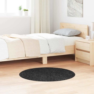 vidaXL Covor Gri &amp;icirc;nchis 90 x 90 cm Polipropilenă foto