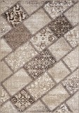 Cumpara ieftin Covor Model Cappuccino 16010-12, Marime 100 x 200 cm, Bej, Maro, Inaltime Fir 7 mm, Antialergic, Polipropilena, Living, Dormitor, Sufragerie, Birou