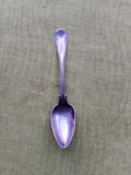 Lingurita din argint masiv 14,5 gr, 4 poansoane, Suedia, monograma