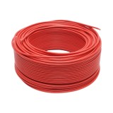Cablu electric din cupru 6 mm&sup2; rosu MYF H07V-K, PVC 450/750V, rola 100 m