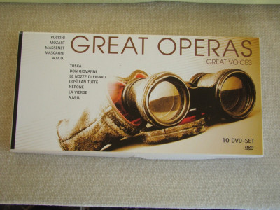 GREAT OPERAS - GREAT VOICES - 10 DVD-uri Originale NOI foto