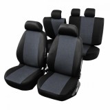 Huse Scaune Auto RoGroup, cu fermoare bancheta rabatabila fractionata, 9 piese Automobile ProTravel, Ro Group