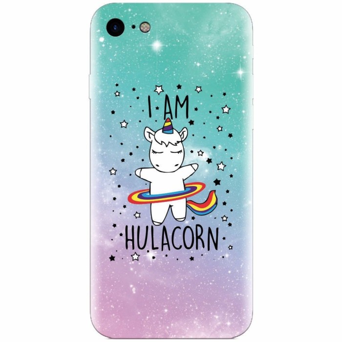 Husa silicon pentru Apple Iphone 8, I Am Hulacorn