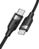 CABLE USB-C TO USB-C 1.5M/CC02 VEGER &quot;CC02&quot; (timbru verde 0.08 lei)