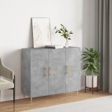 vidaXL Servantă, gri beton, 90x34x80 cm, lemn compozit