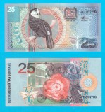 Surinam (p#148) 25 Gulden 2000 UNC &#039;Toucan&#039; serie: AP2161xx