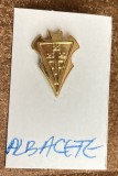 QW9 N9 31 - insigna - tematica sport - cluburi sportive La Liga Spania - Albacete - placata cu aur de 24 de carate