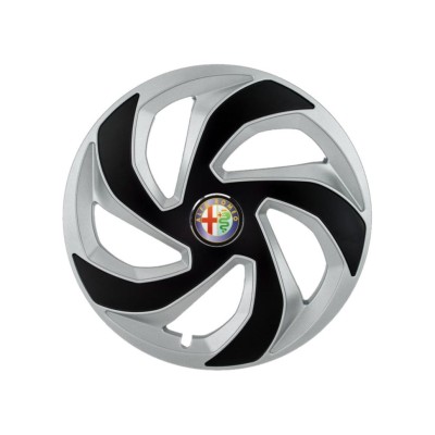 Set 4 capace roti Lama dual crom R14 Compatibil Cu Alfa Romeo foto