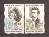 Franta 1972 - Francezi celebri, MNH, Nestampilat