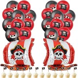 Set Decoratiuni Petrecere Copii Pirati - 34 Piese, Aniversare Tematica