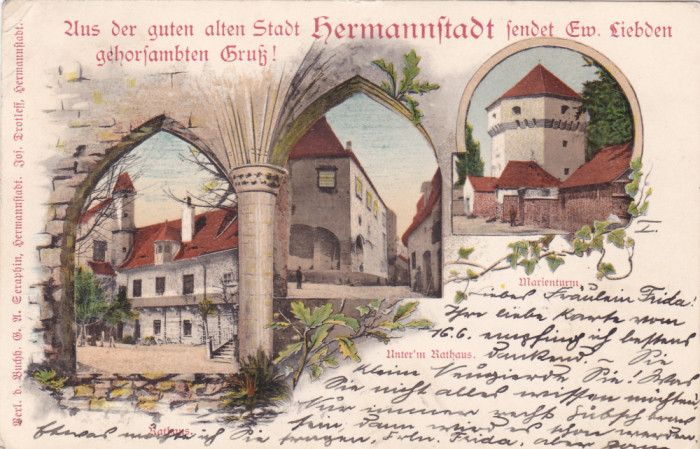 SIBIU HERMANNSTADT LITHO CIRCULATA,ROMANIA.