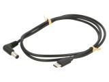 Cablu USB-C Goobay 1m cu mufă DC 5,5x2,1 unghi negru 78972