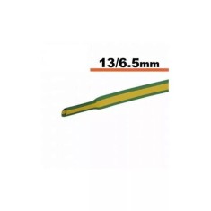 Tub termocontractibil galben-verde 13mm/ 6.5mm 0.5m
