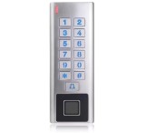 Tastatura control acces biometric TUYA WiFi, RFID, PIN, amprenta, carcasa metalica, IP66, standalone