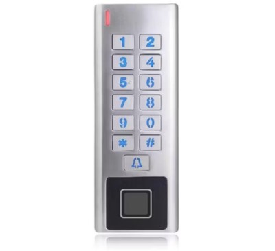 Tastatura control acces biometric TUYA WiFi, RFID, PIN, amprenta, carcasa metalica, IP66, standalone foto