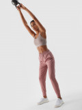 Pantaloni de antrenament cu uscare rapidă pentru femei - roz pudrat, 4F Sportswear